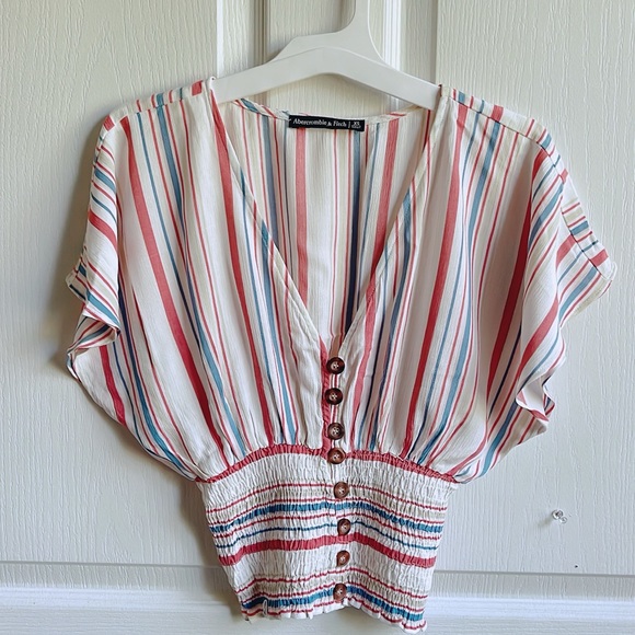 abercrombie & fitch smocked waist blouse - Picture 5 of 10